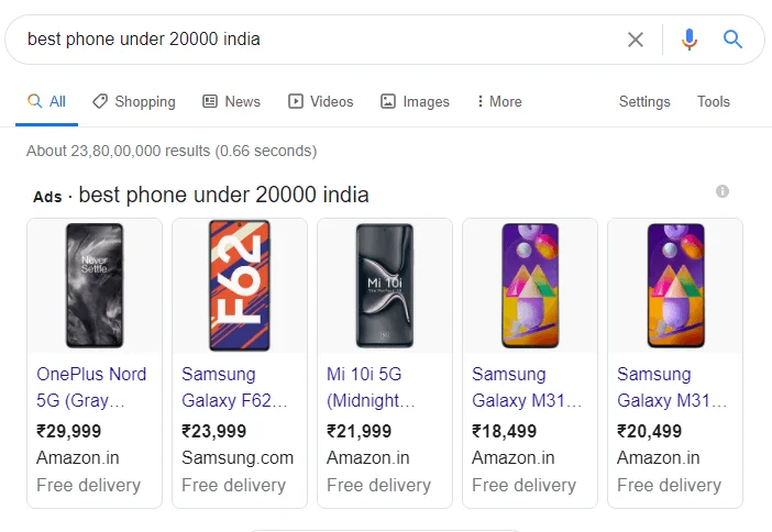 shopping ads